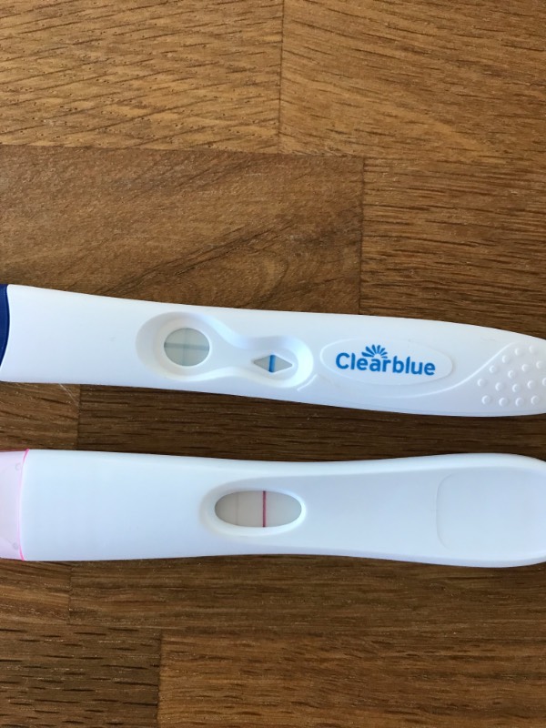 Schwach schwangerschaftstest linie Schwangerschaftstest