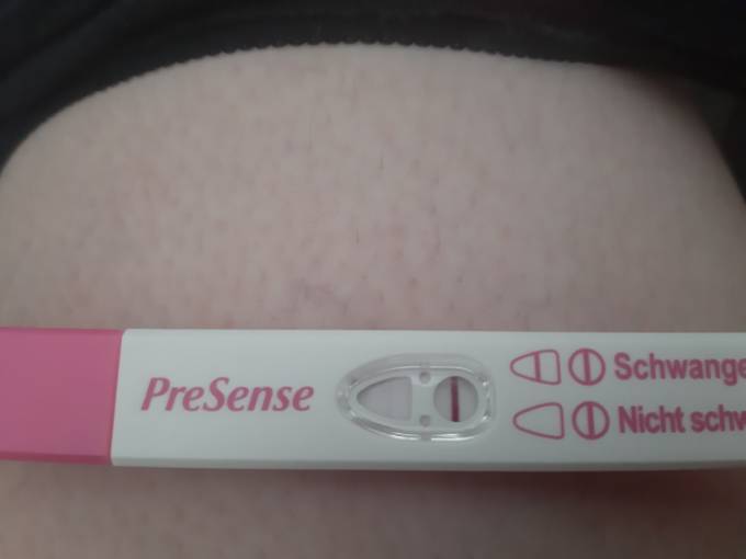 Schwangerschaftstest leicht rosa