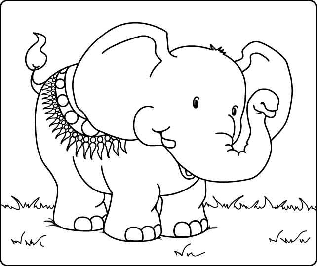elefant bilder zum ausdrucken - vorlagen zum ausmalen